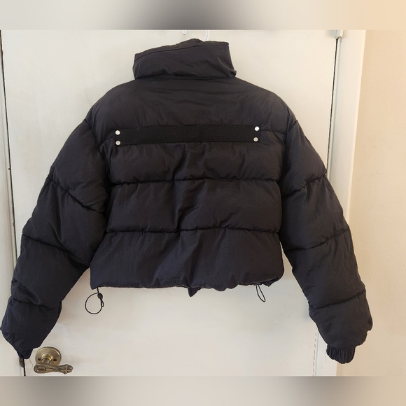 Black Puffer Jacket, size small - Picture 3 of 4